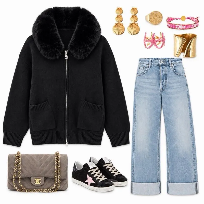 Sweat Ines — Noir — vue 3