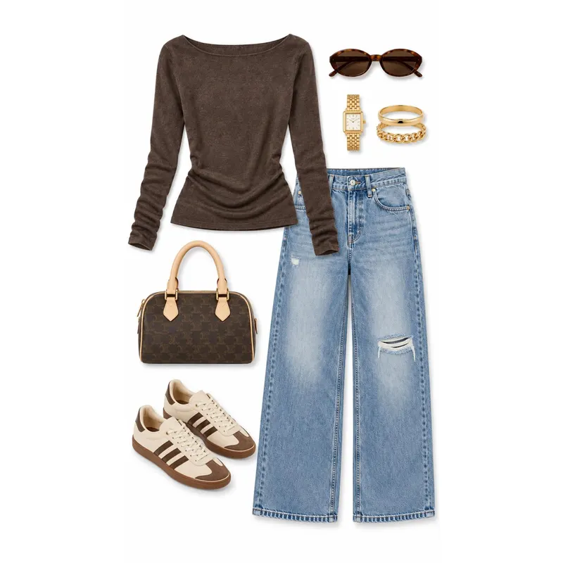 Top Cachemire — Marron