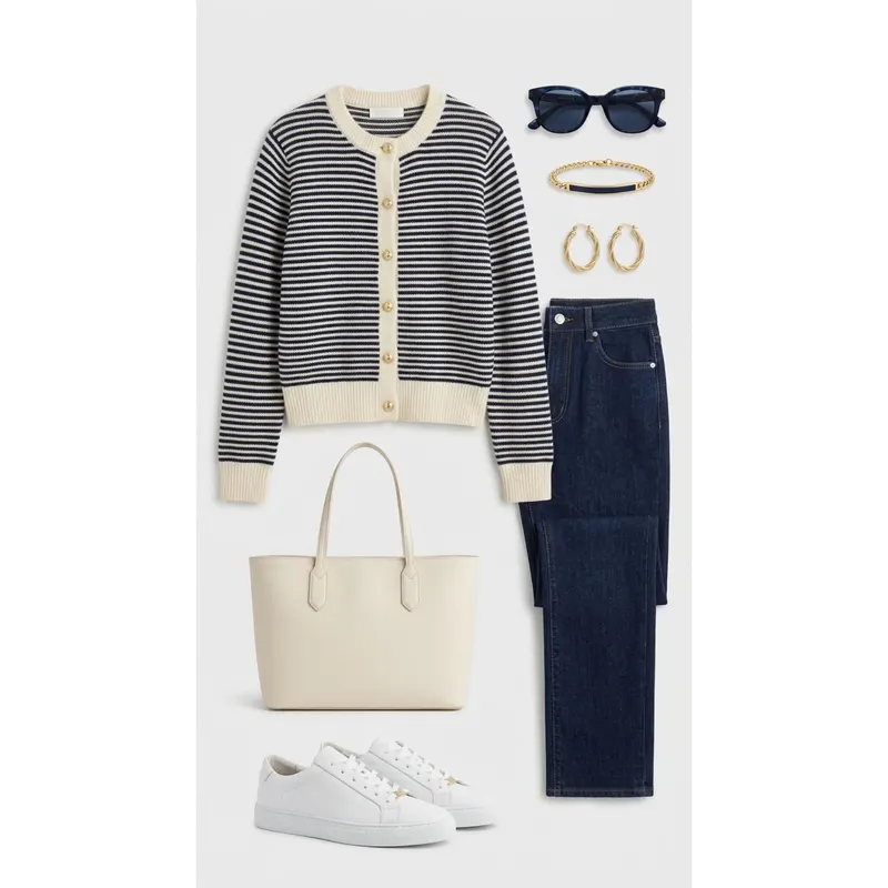 Pull Chacha bouton — Blanc