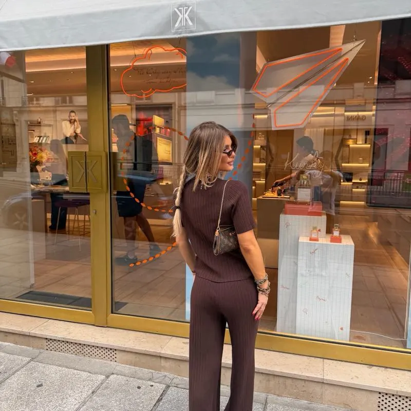 Ensemble Nina — Marron — vue 4