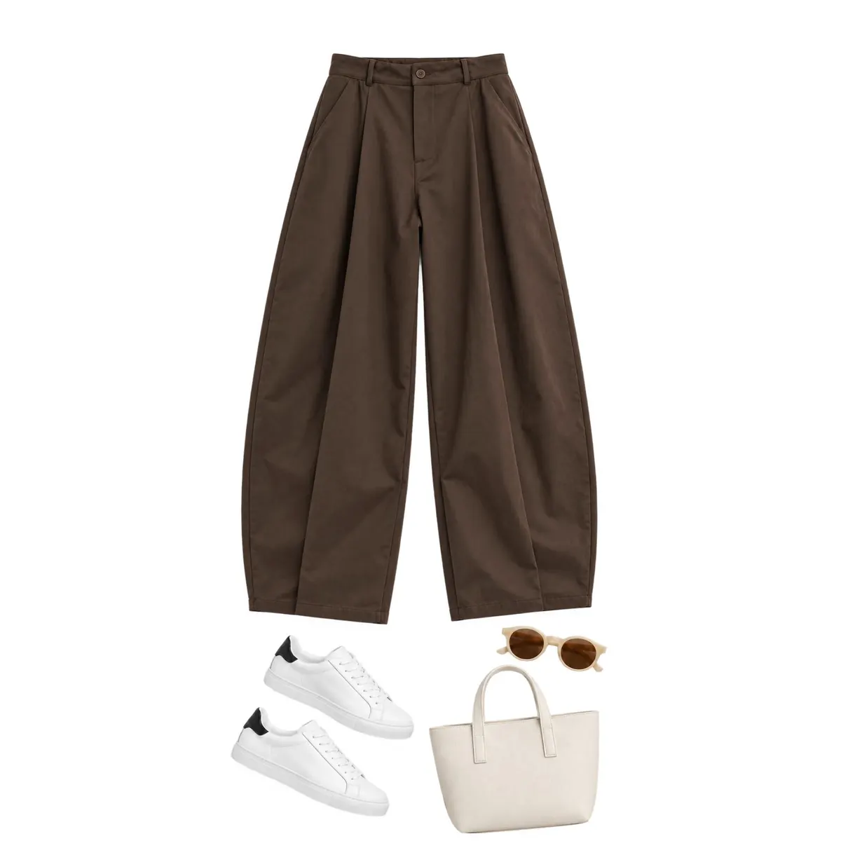 Pantalon Cassy — Marron