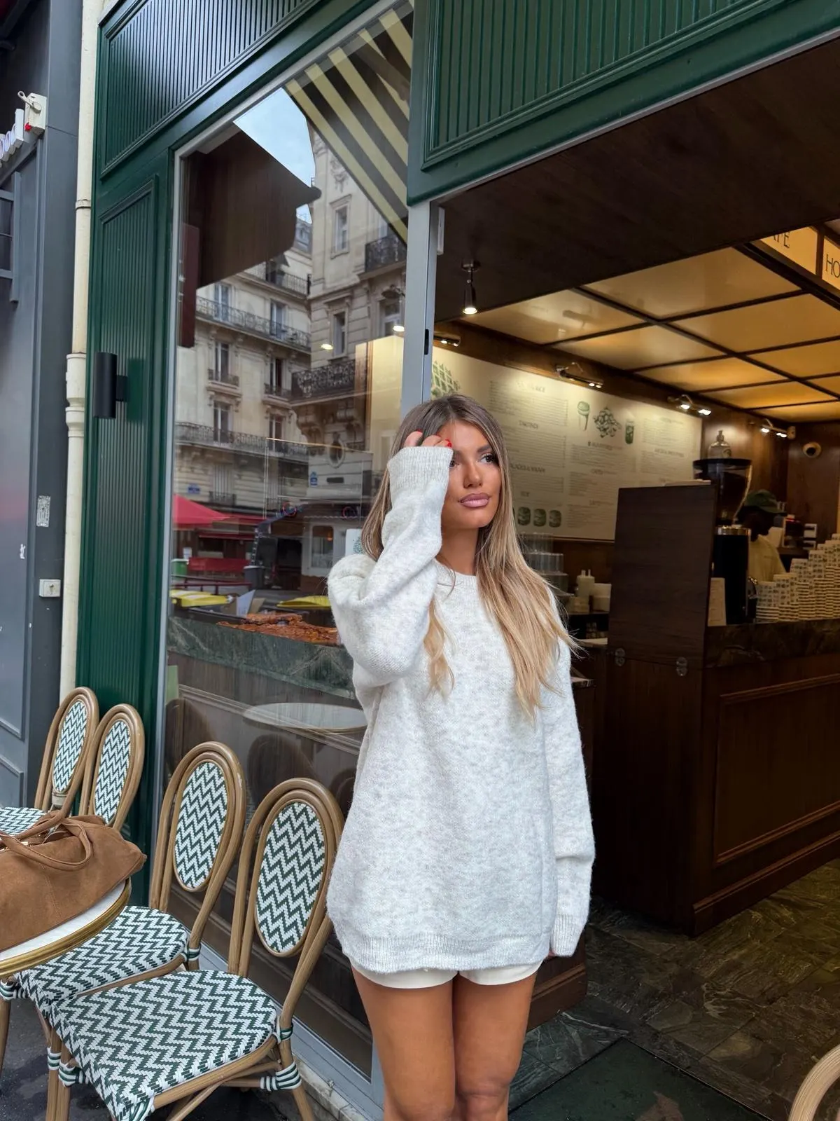 Pull Celia — Beige — vue 2