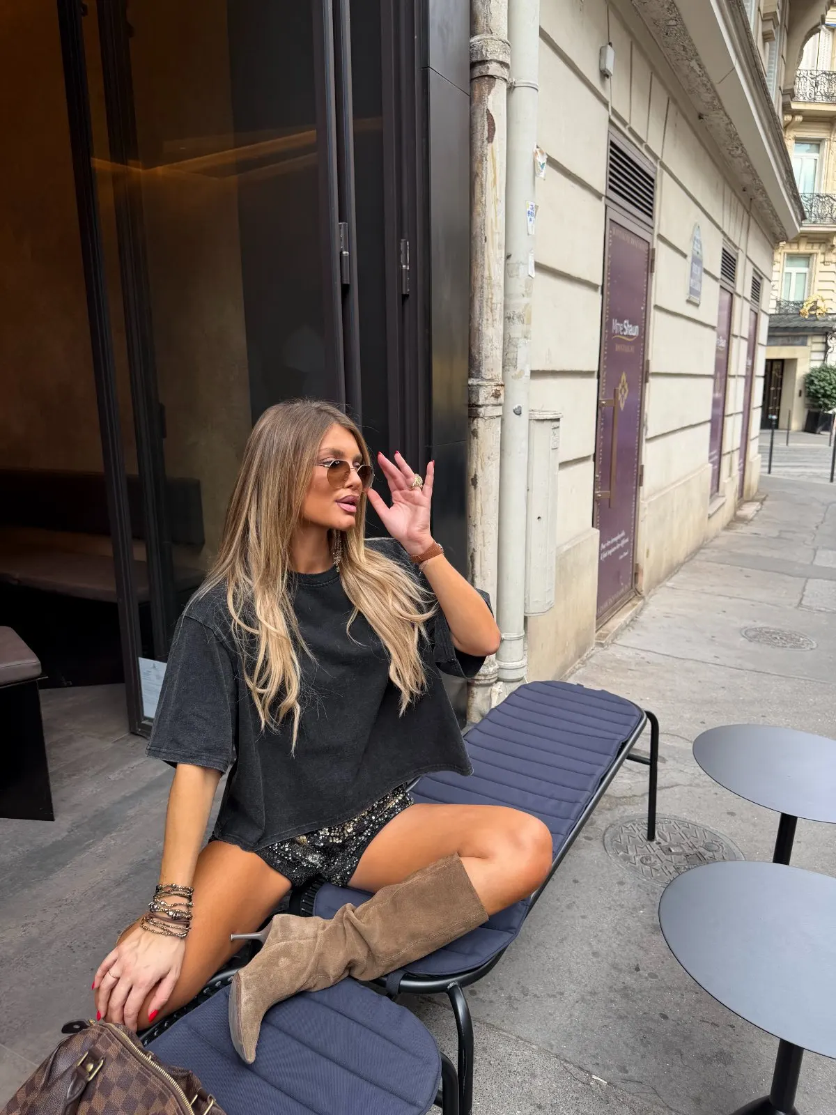 T-shirt Victoria — Gris — vue 6