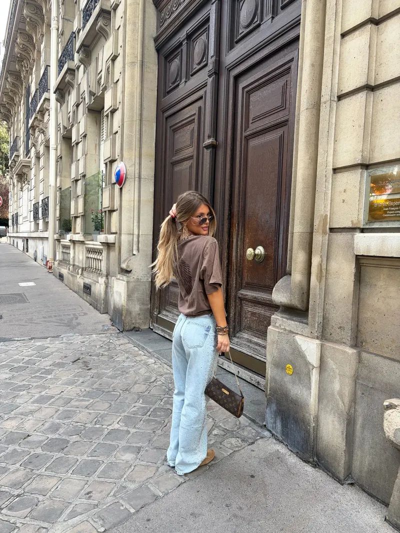 T-shirt Victoria — Taupe