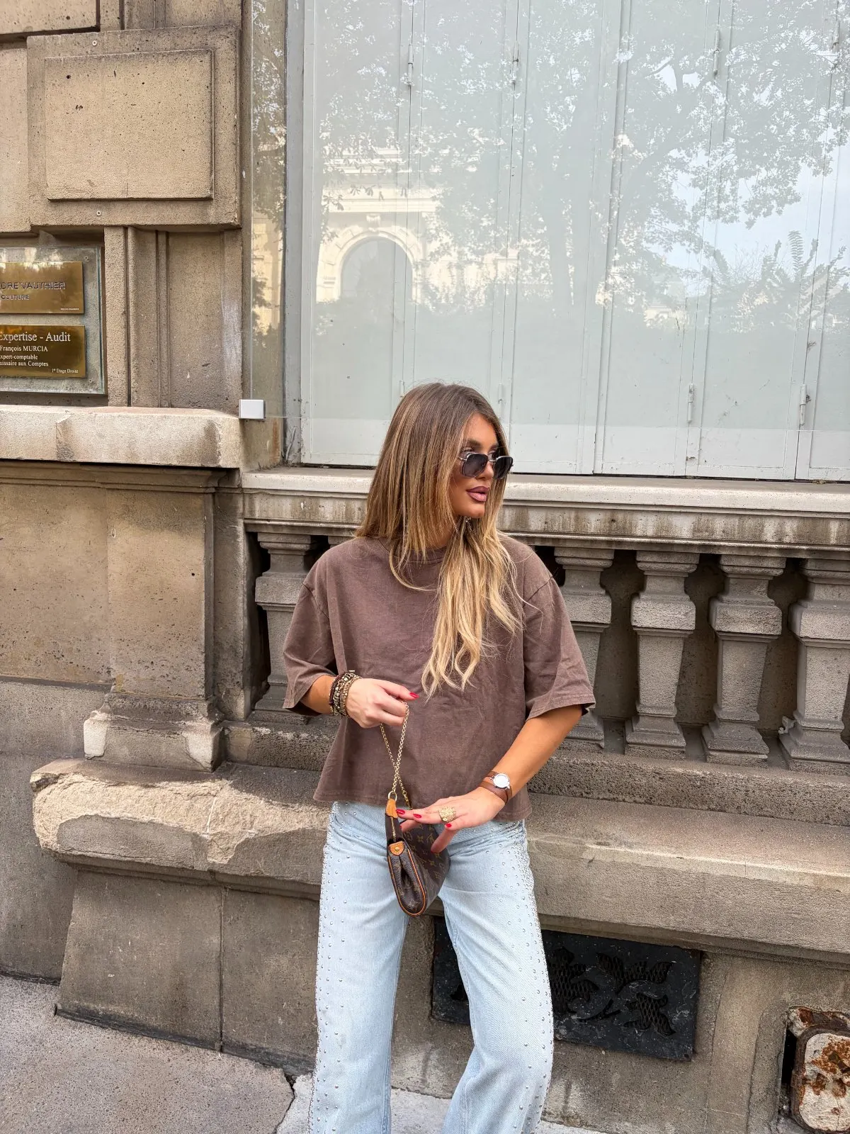 T-shirt Victoria — Taupe — vue 6
