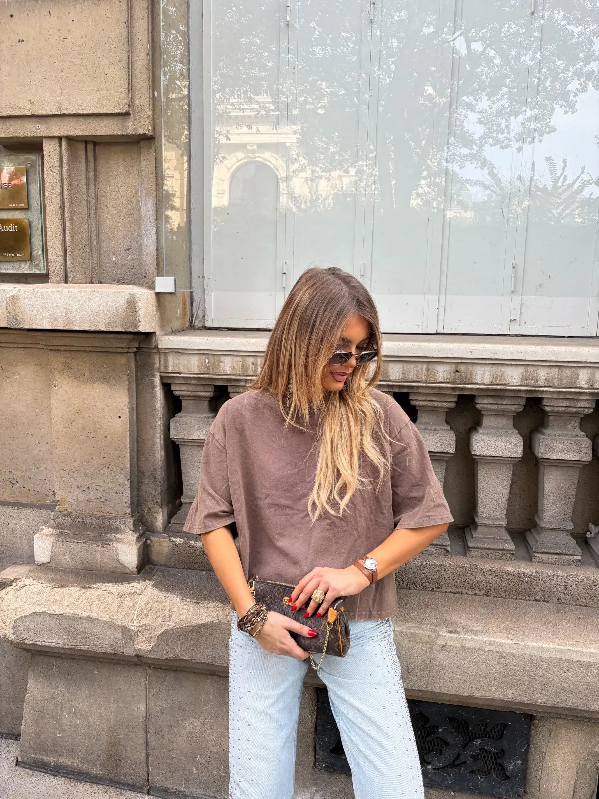 T-shirt Victoria — Taupe — vue 7