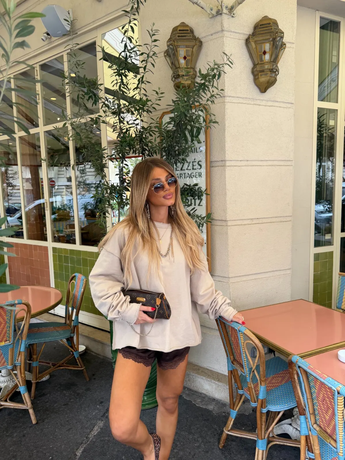 Sweat Constance — Beige — vue 3