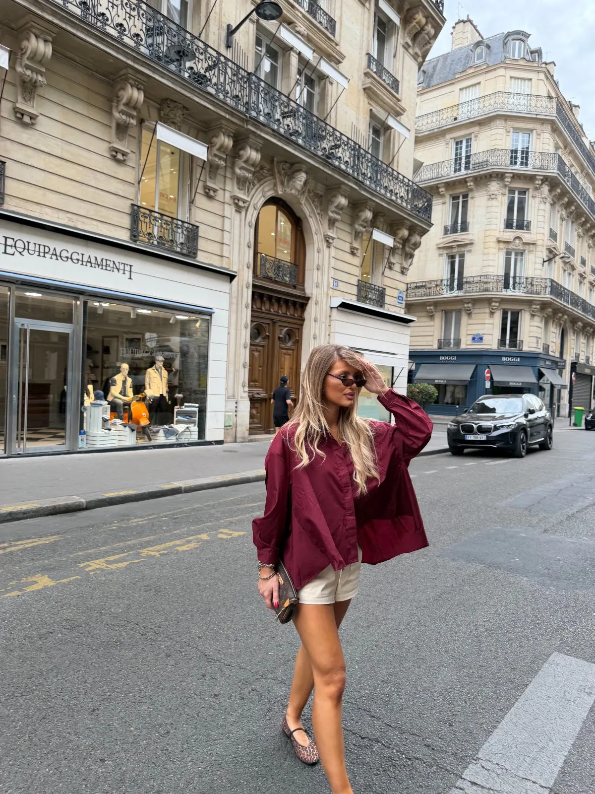 Chemise Elise — Bordeaux — vue 3