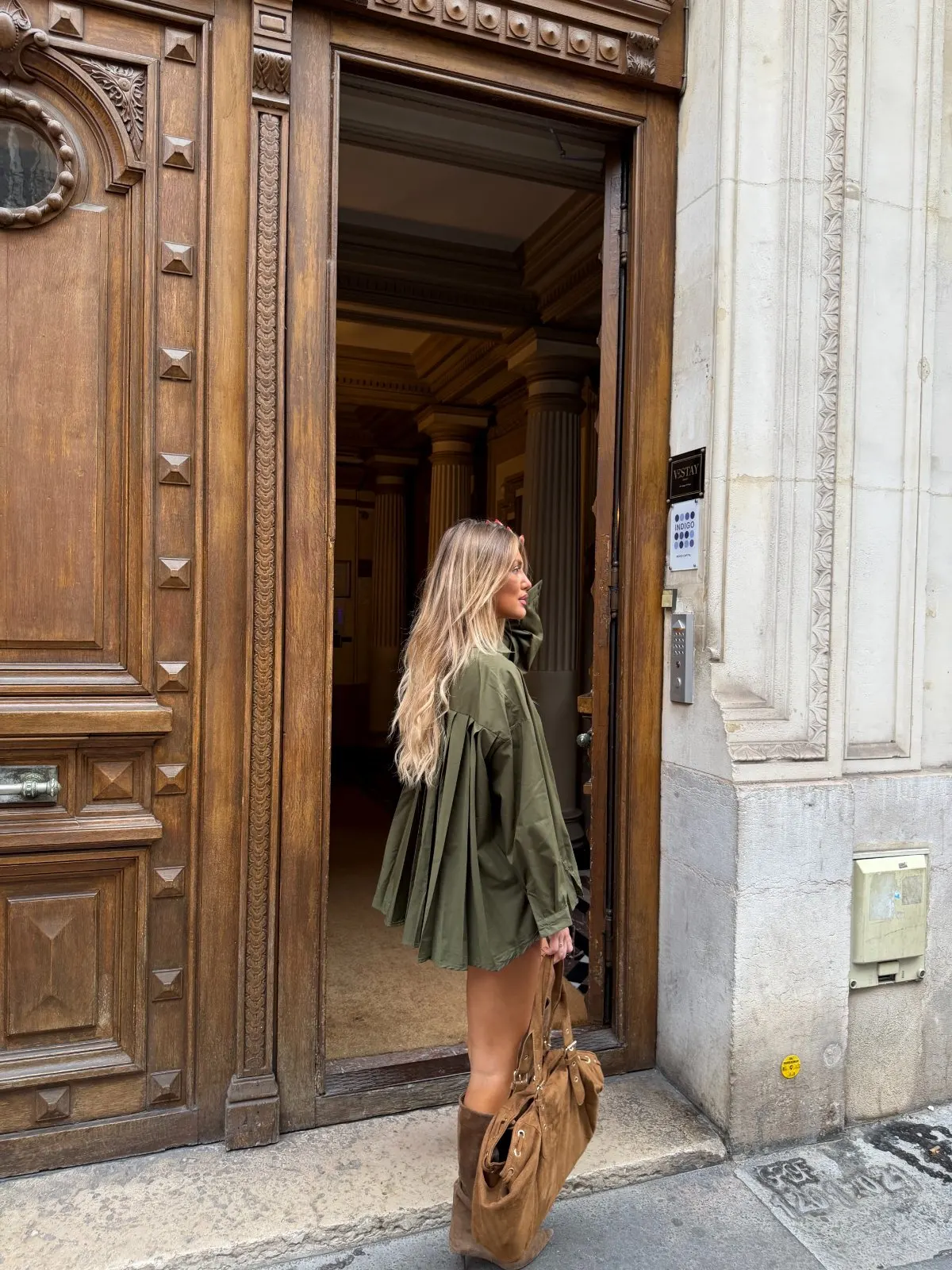 Chemise Elise — Kaki — vue 8