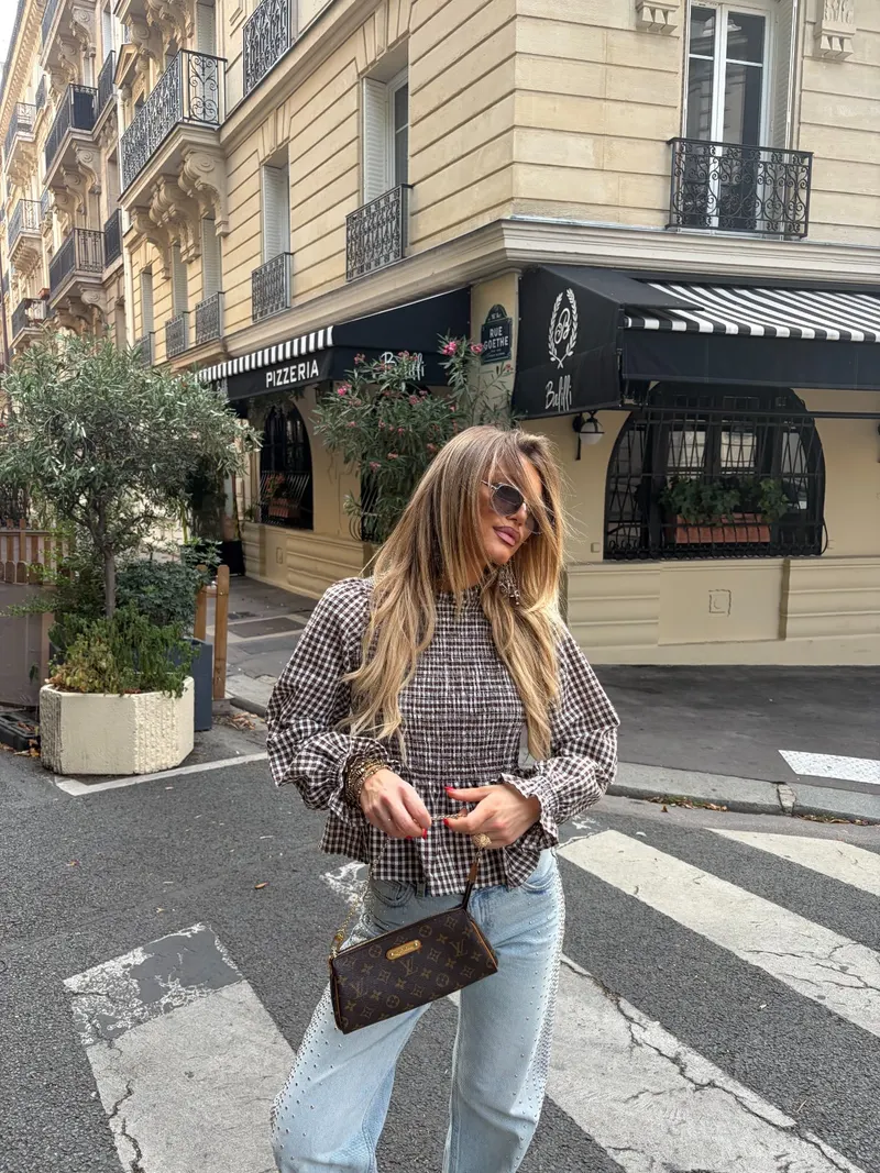 Chemise Carolina — Marron