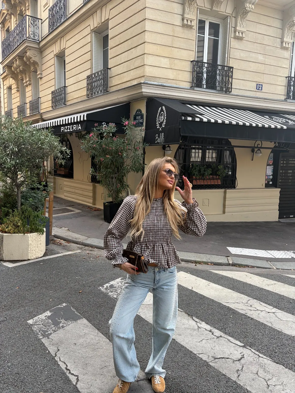 Chemise Carolina — Marron — vue 3