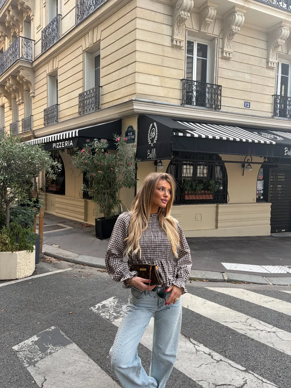 Chemise Carolina — Marron — vue 6