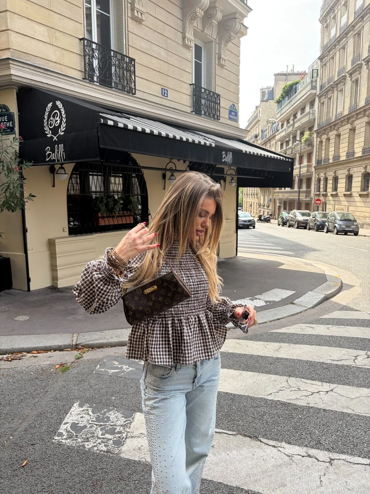 Chemise Carolina — Marron — vue 7