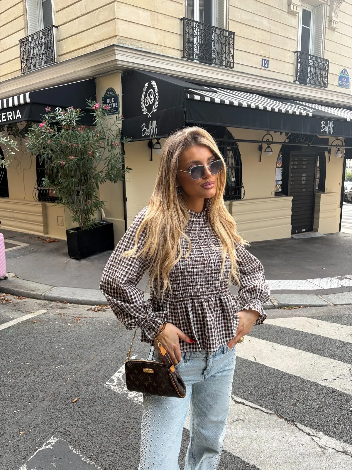 Chemise Carolina — Marron — vue 8