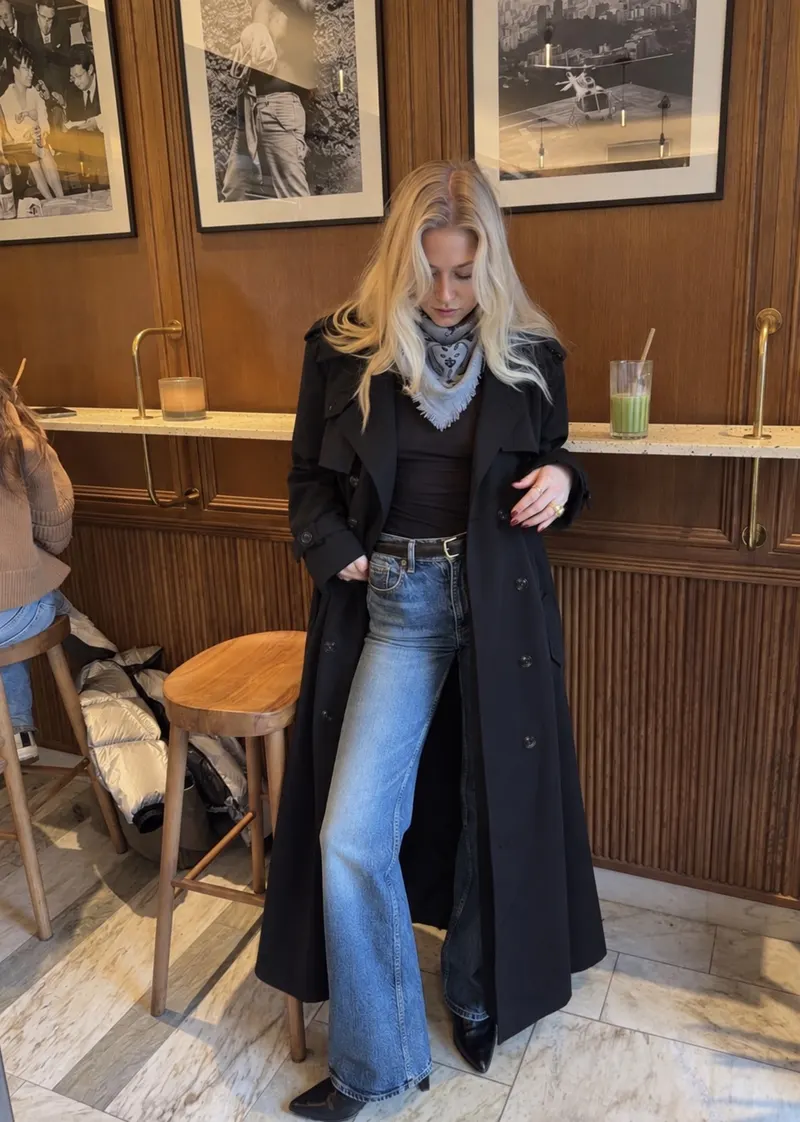 Trench Yasmine — Noir