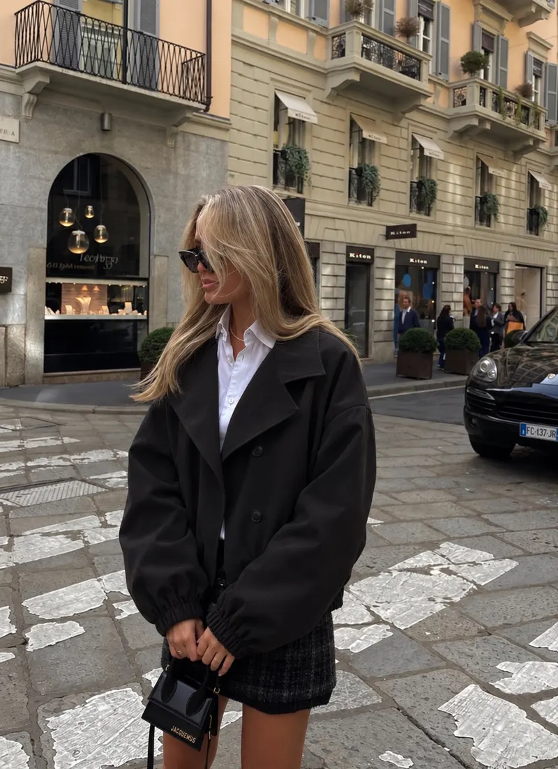 Trench Teesha — Noir
