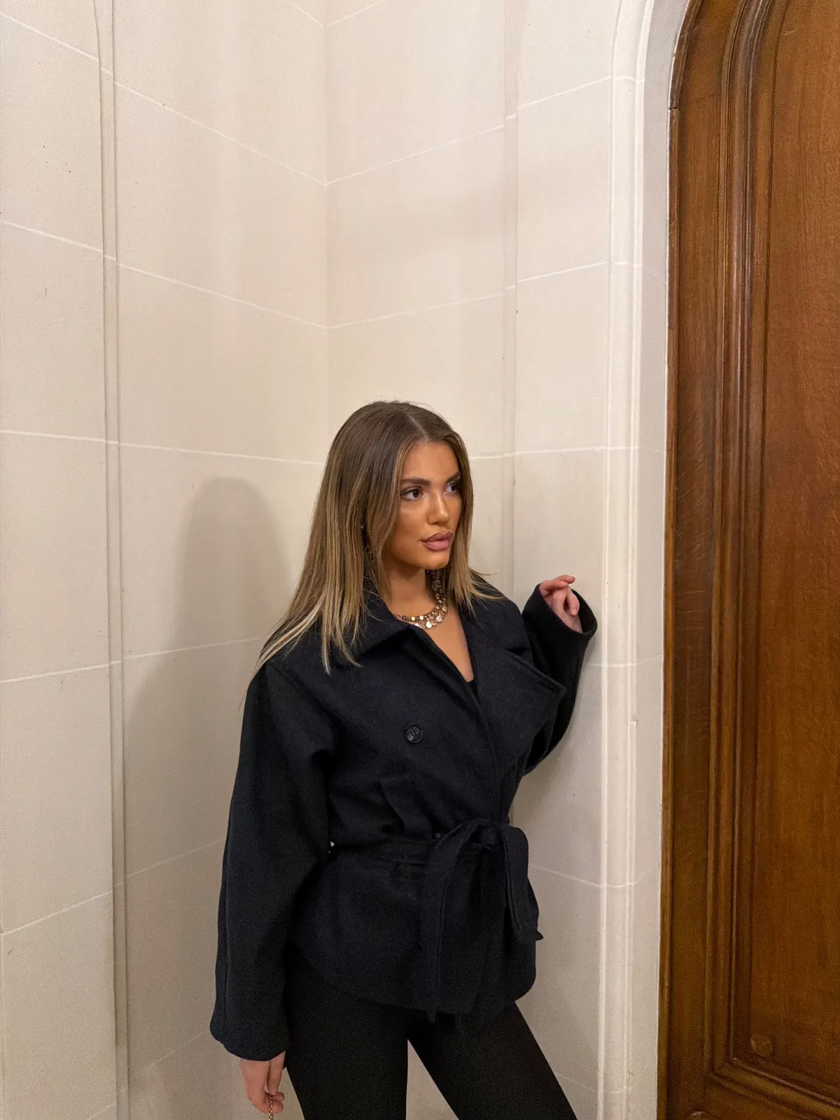 Manteau Camélia — Noir — vue 2