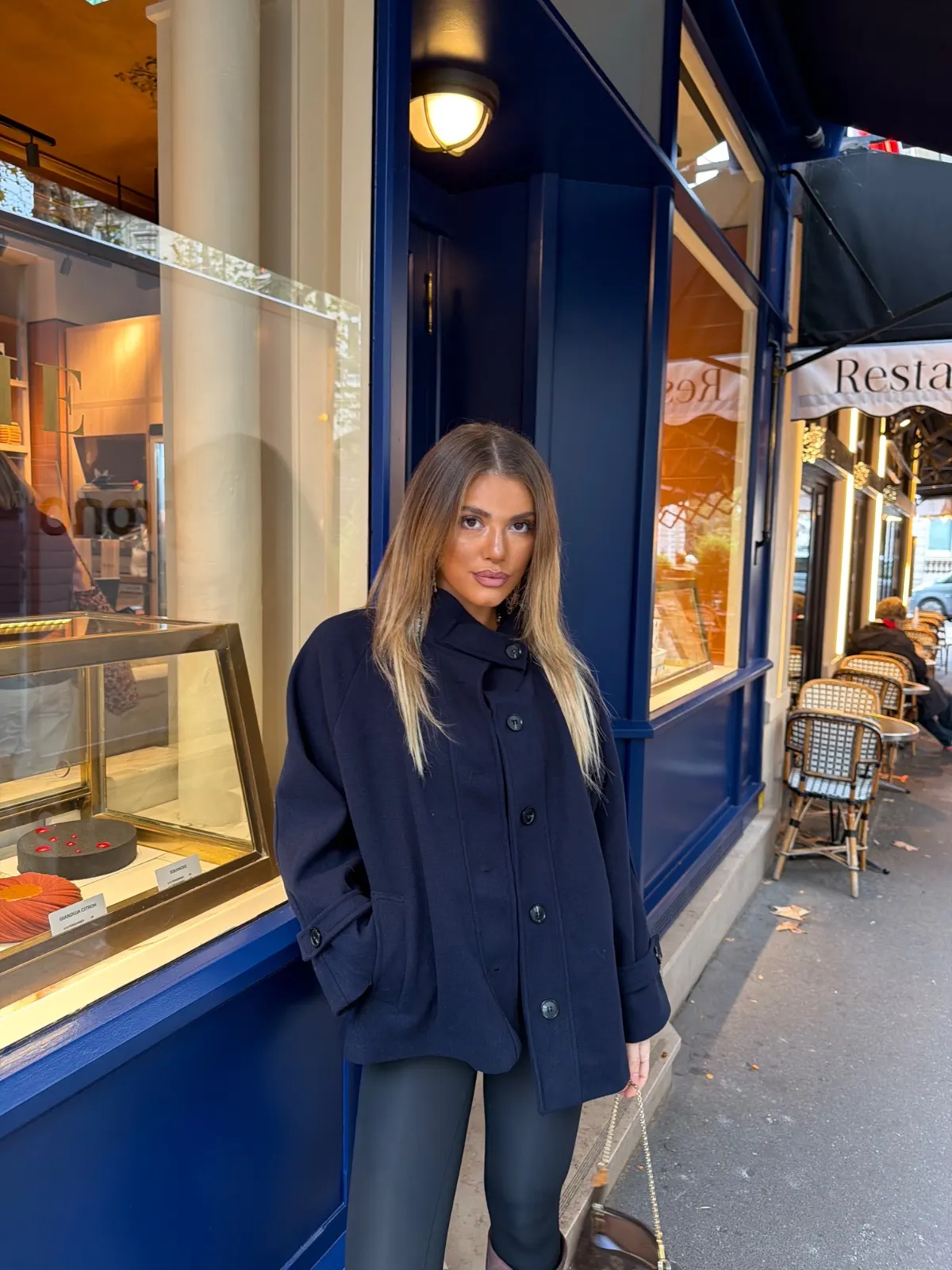 Manteau Carla — Bleu marine — vue 3