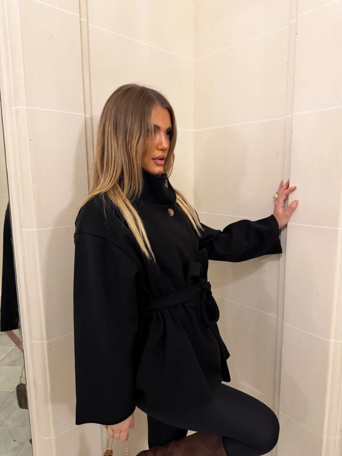 Manteau Ilo — Noir — vue 2