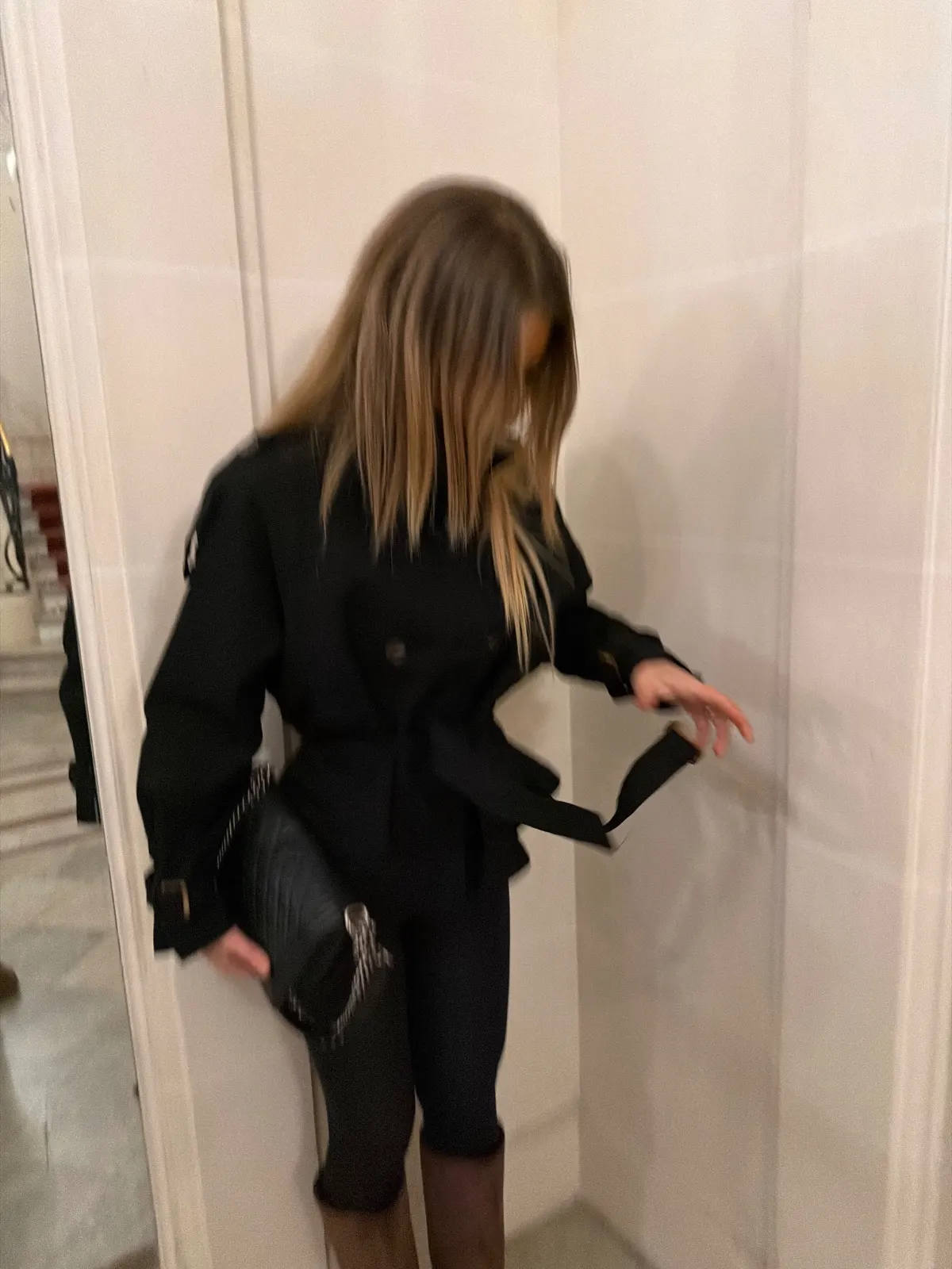 Trench Margot — Noir — vue 3