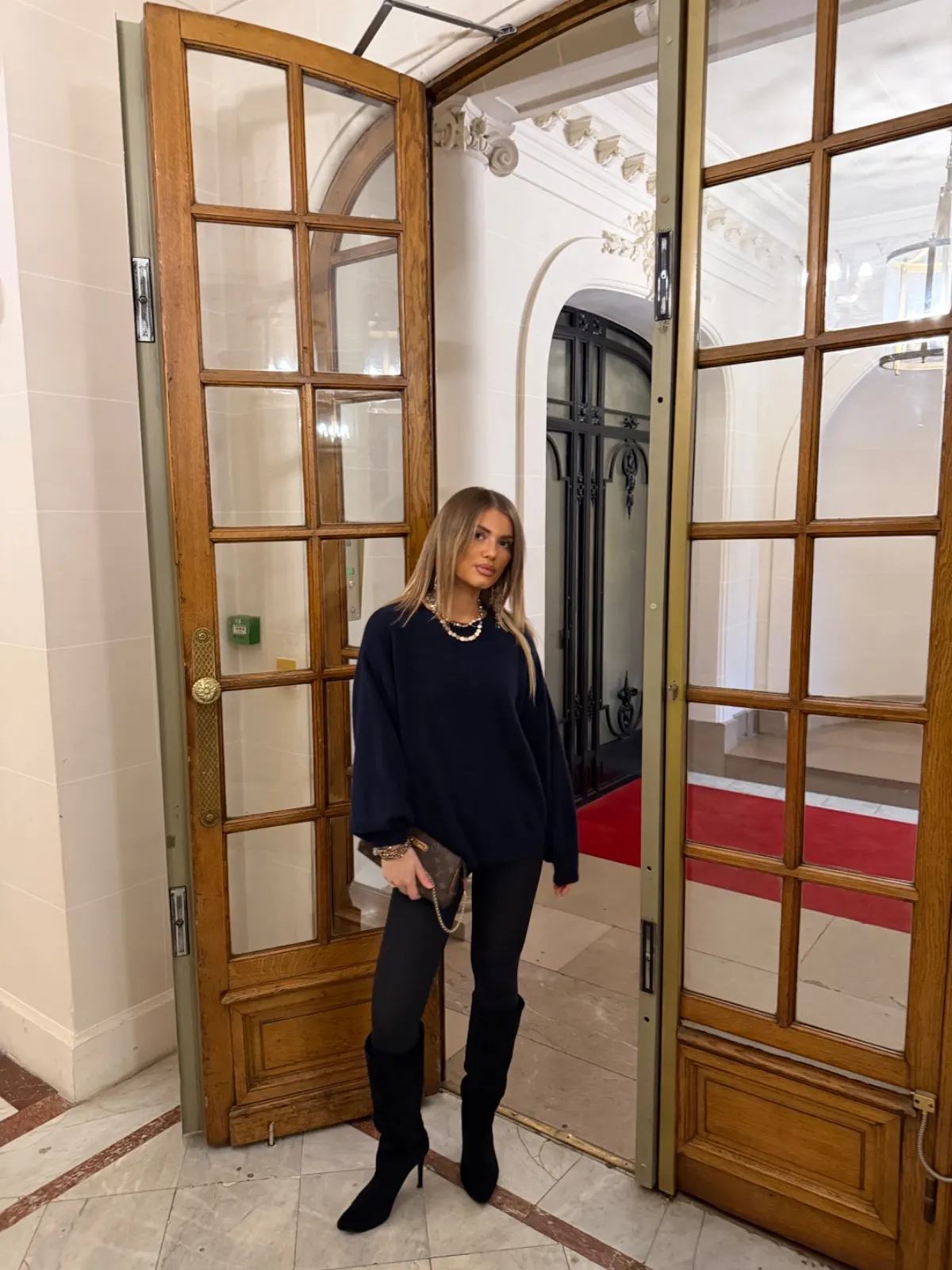 Pull Ninon — Bleu marine — vue 3