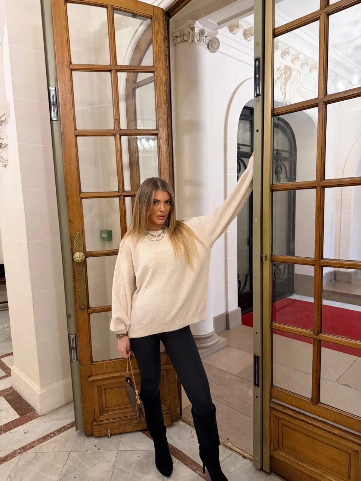 Pull Ninon — Beige — vue 4