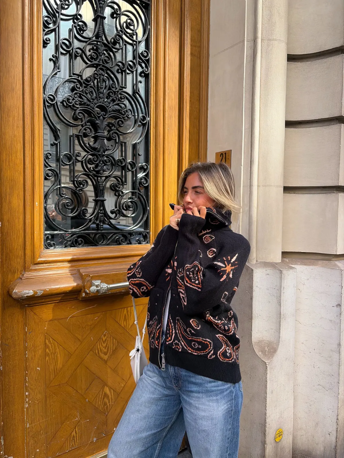 Gilet Deva — Noir orange — vue 4