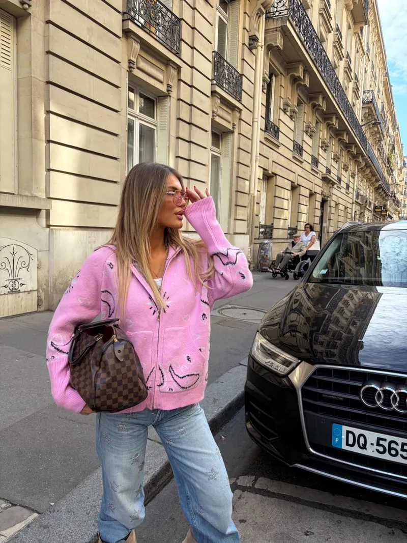 Gilet Deva — Toute rose