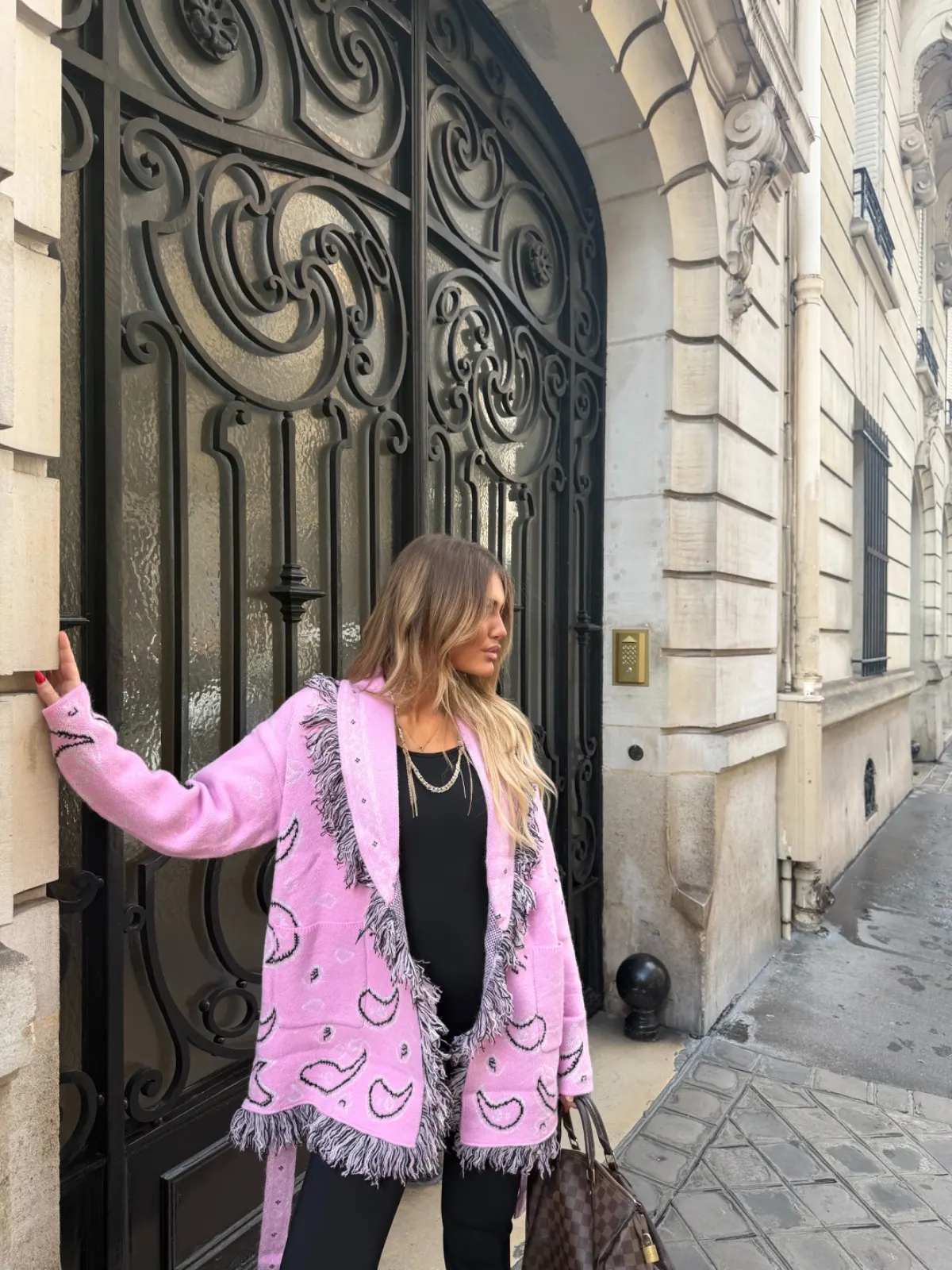 Kimono Eva — Rose — vue 2