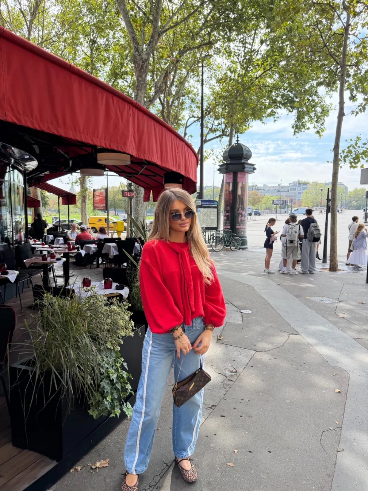 Pull Paupau — Rouge — vue 2