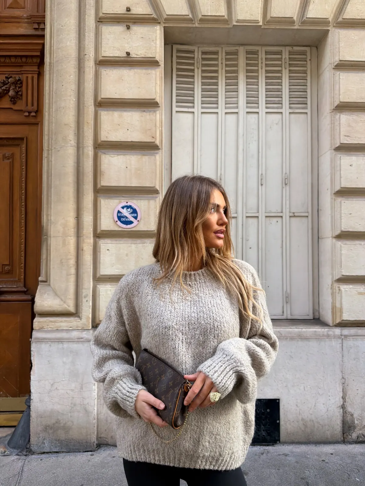 Pull Lola — Beige — vue 2