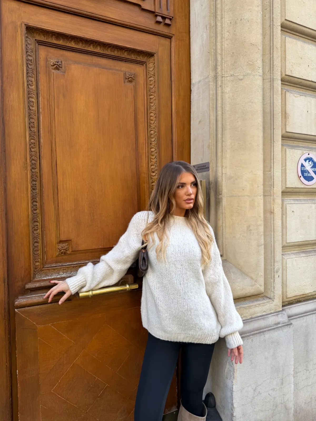 Pull Lola — Blanc — vue 2