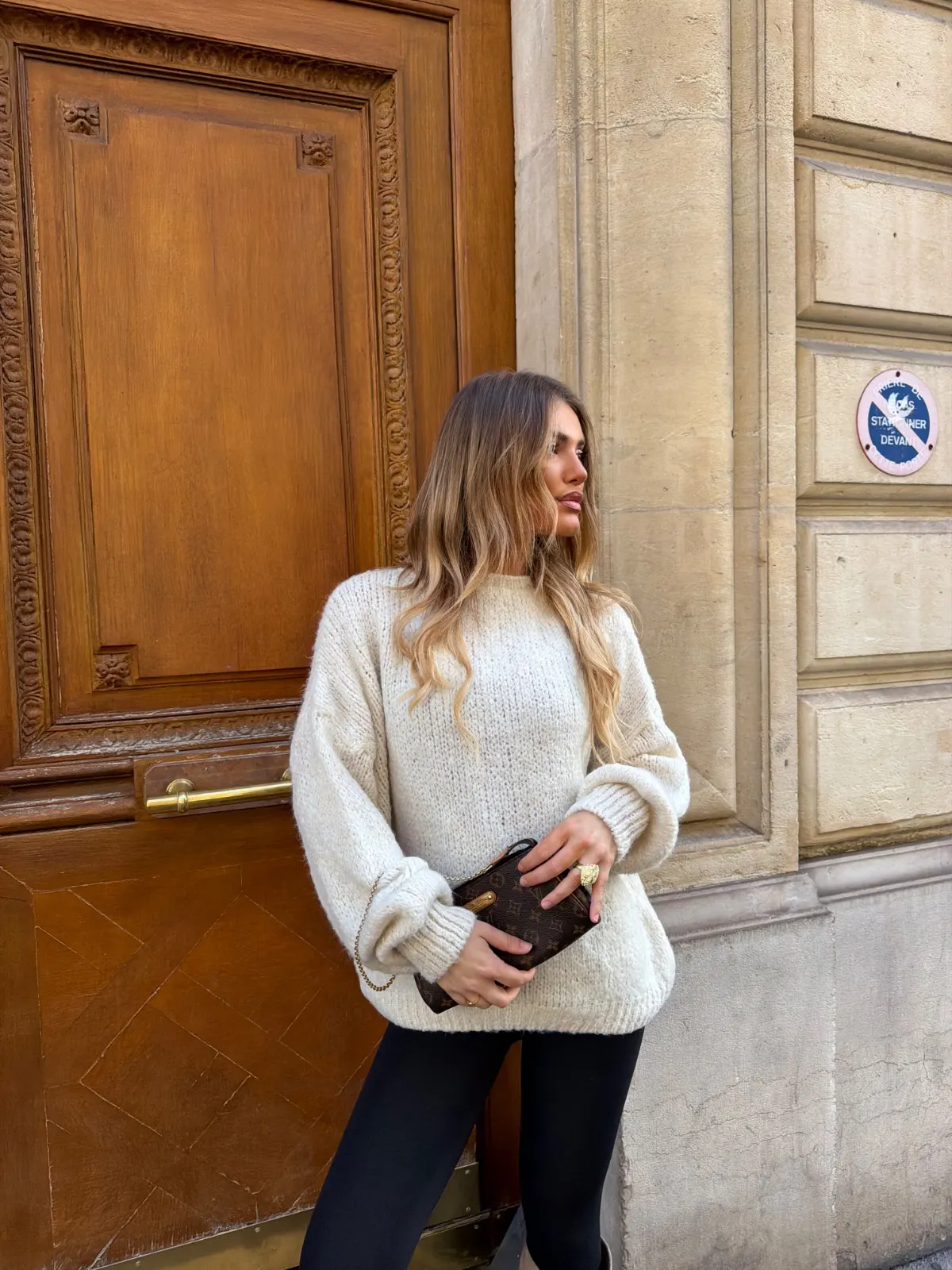 Pull Lola — Blanc — vue 3