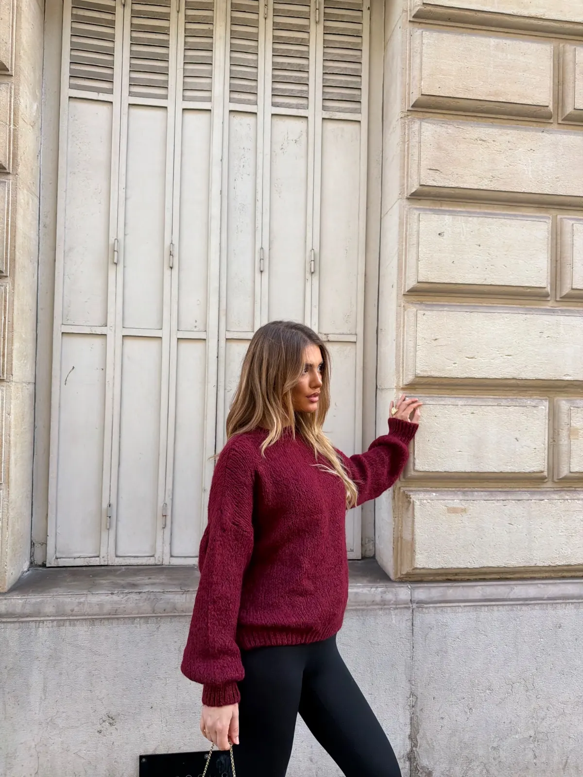 Pull Lola — Bordeau — vue 2