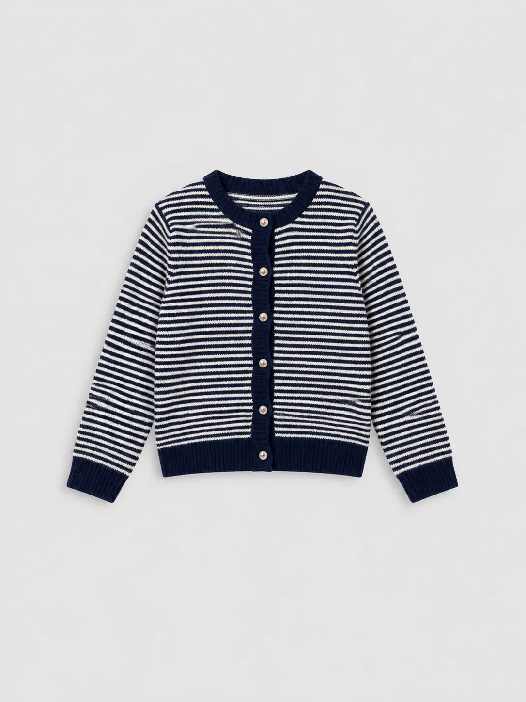 Pull Chacha bouton — Bleu marine