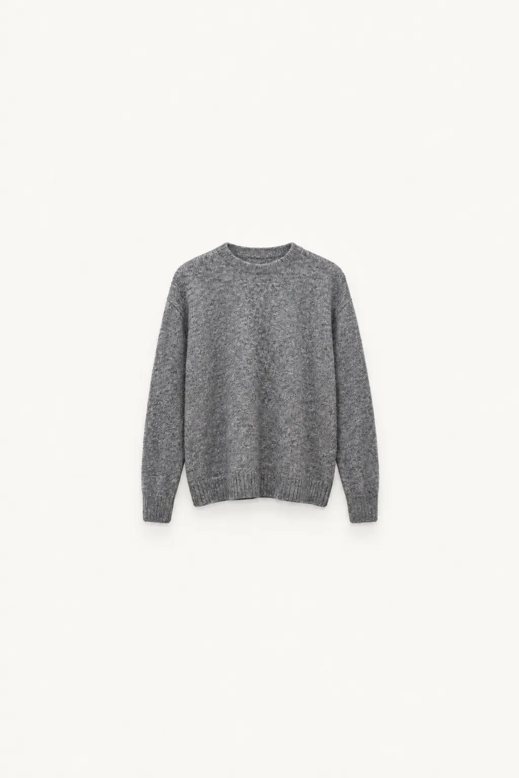 Pull Alpaga Col rond — Gris