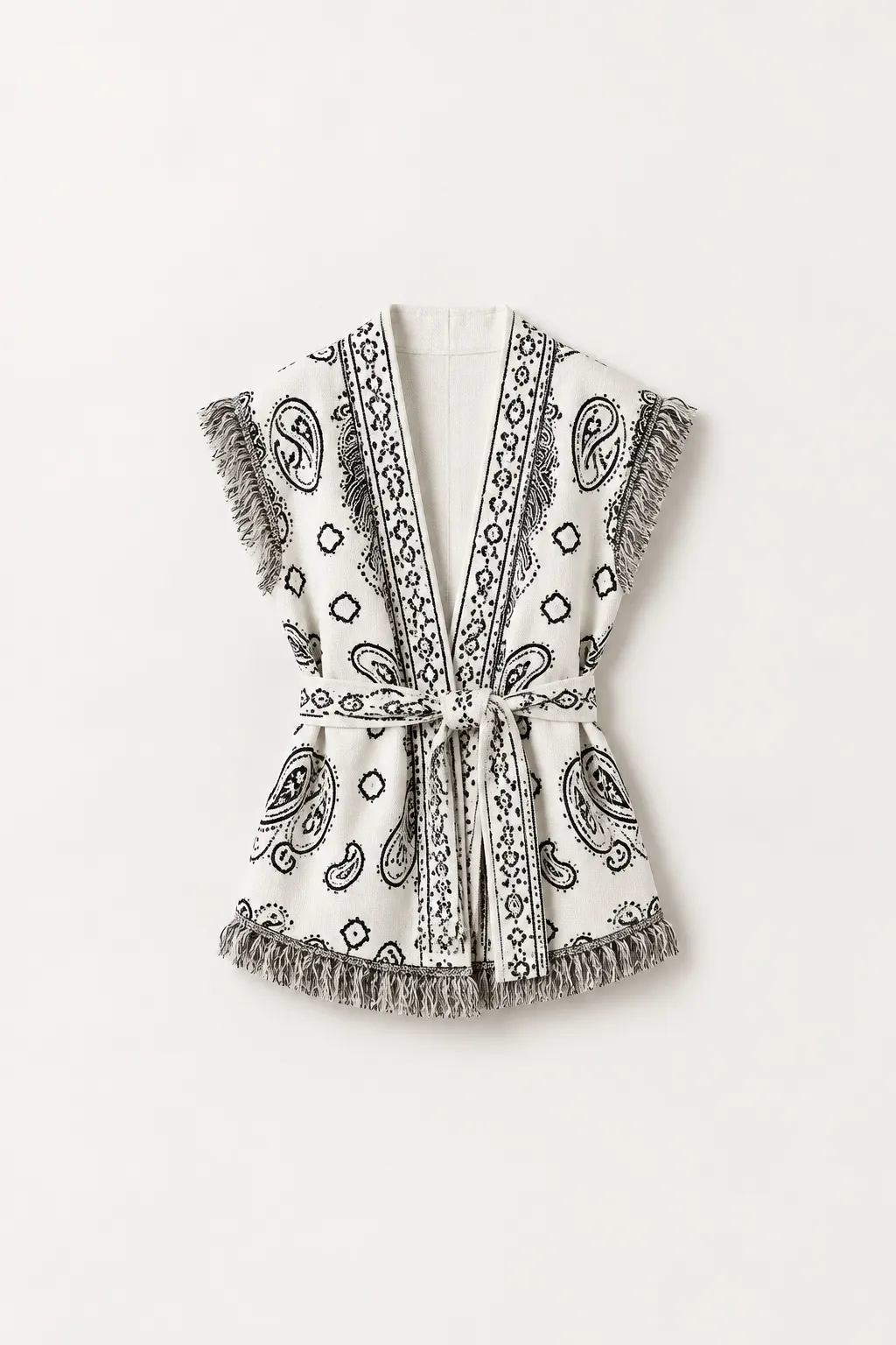 Manteau Kimono Bandana — Blanc