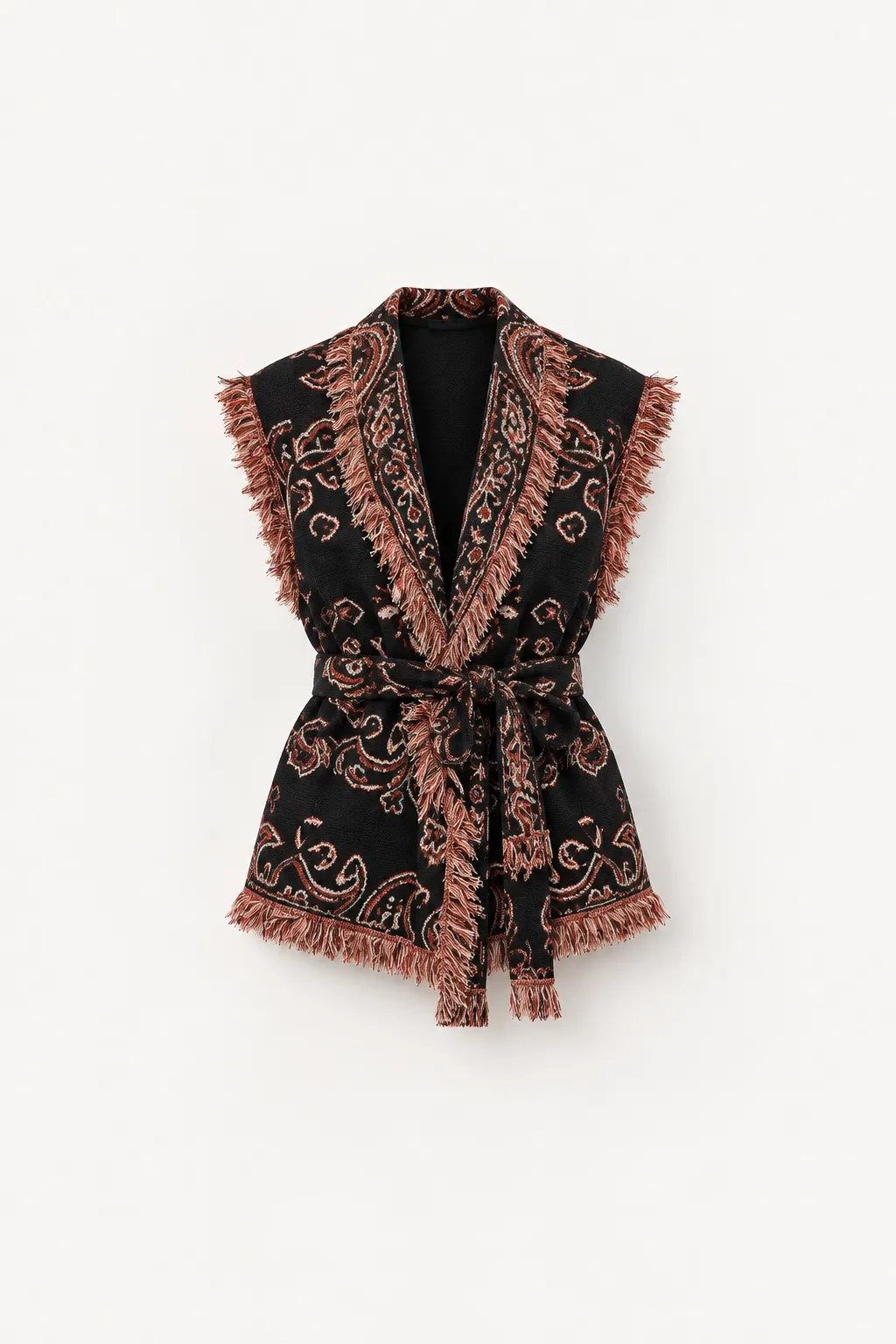 Manteau Kimono Bandana — Noir