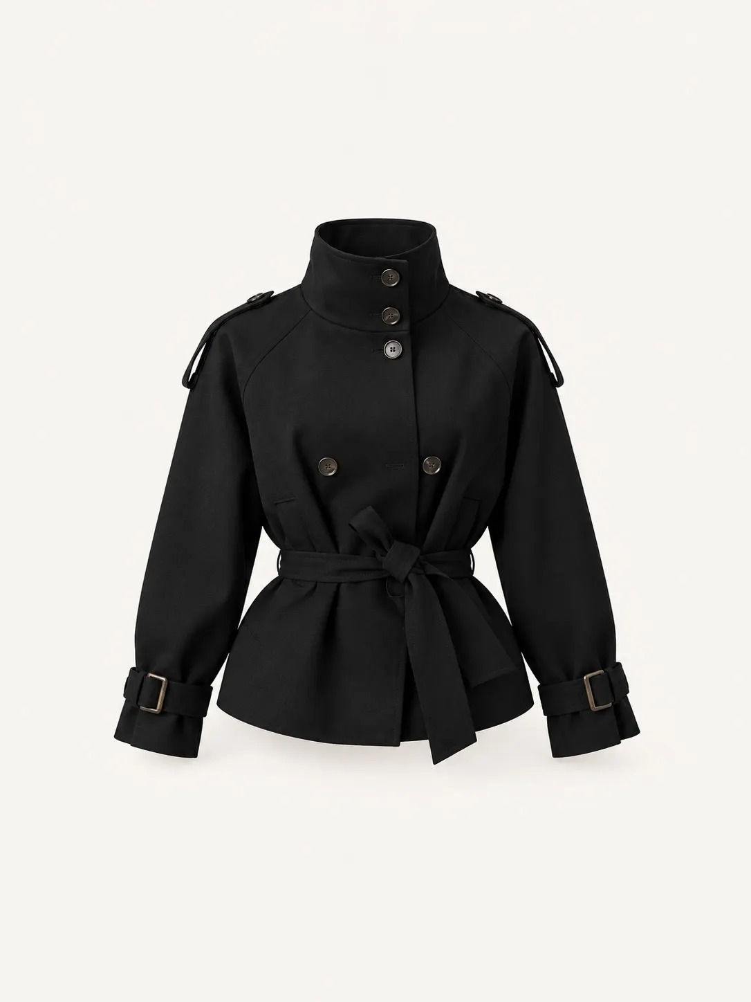 Trench Margot — Noir — vue 2