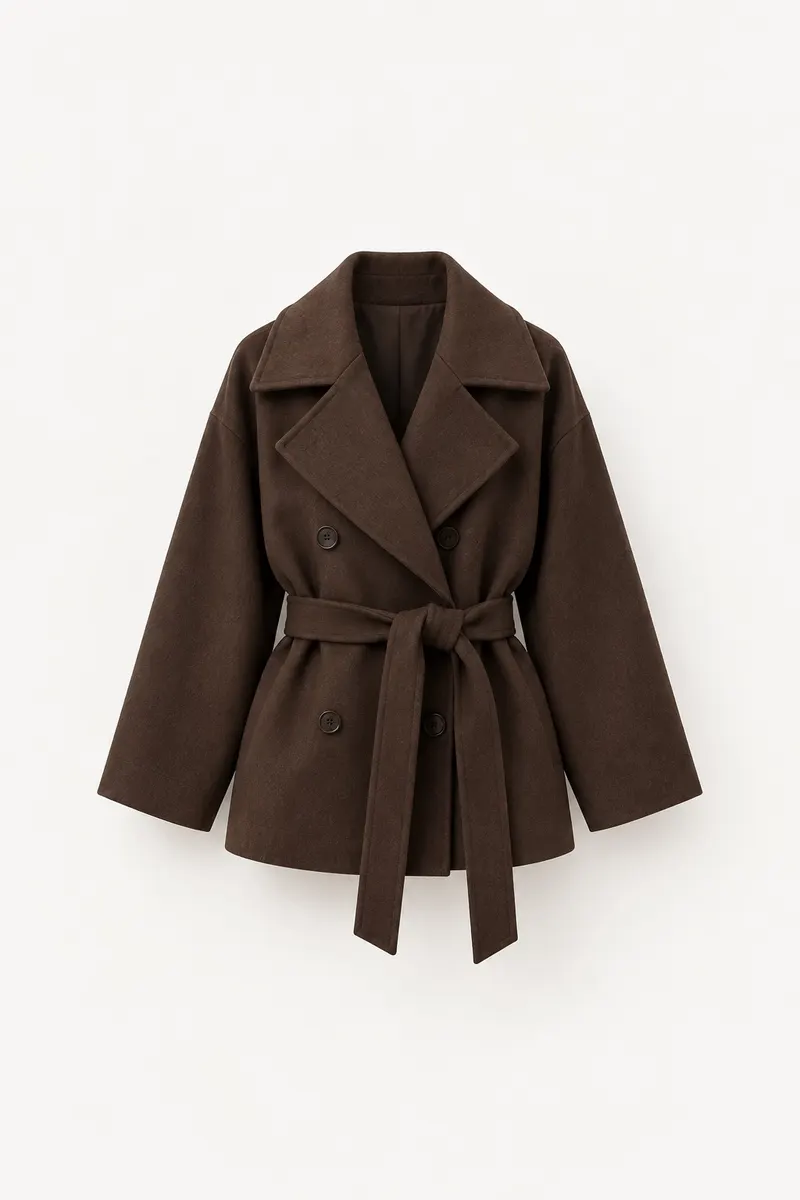 Manteau Camélia — Marron