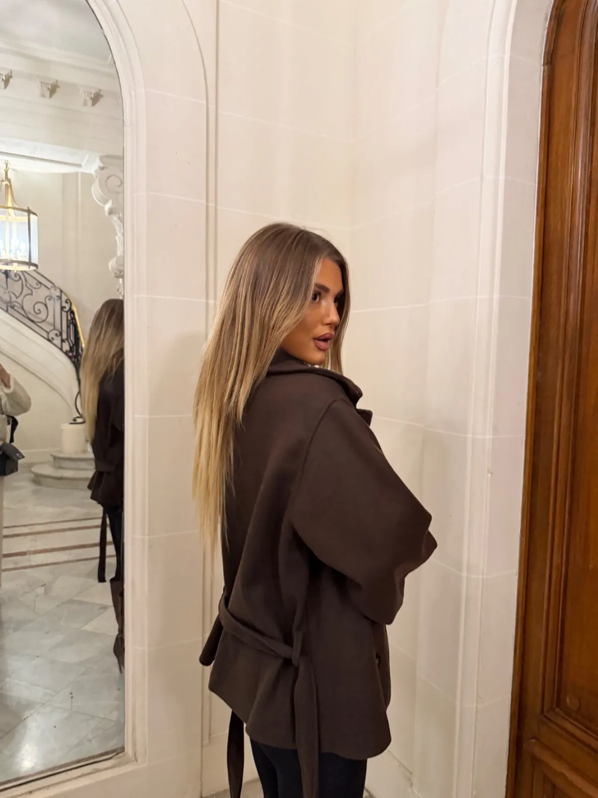 Manteau Camélia — Marron — vue 2