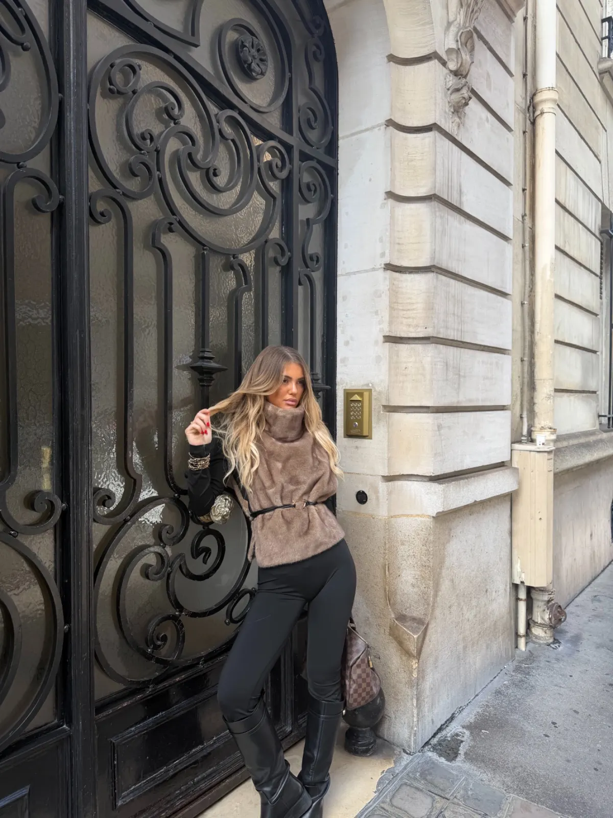 Fourrure Loulou — Taupe — vue 3