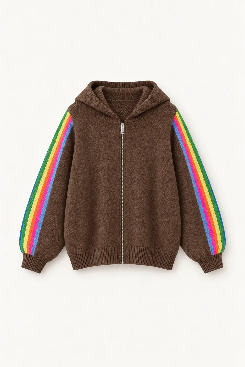 Pull Futur Capuche — Marron — vue 2