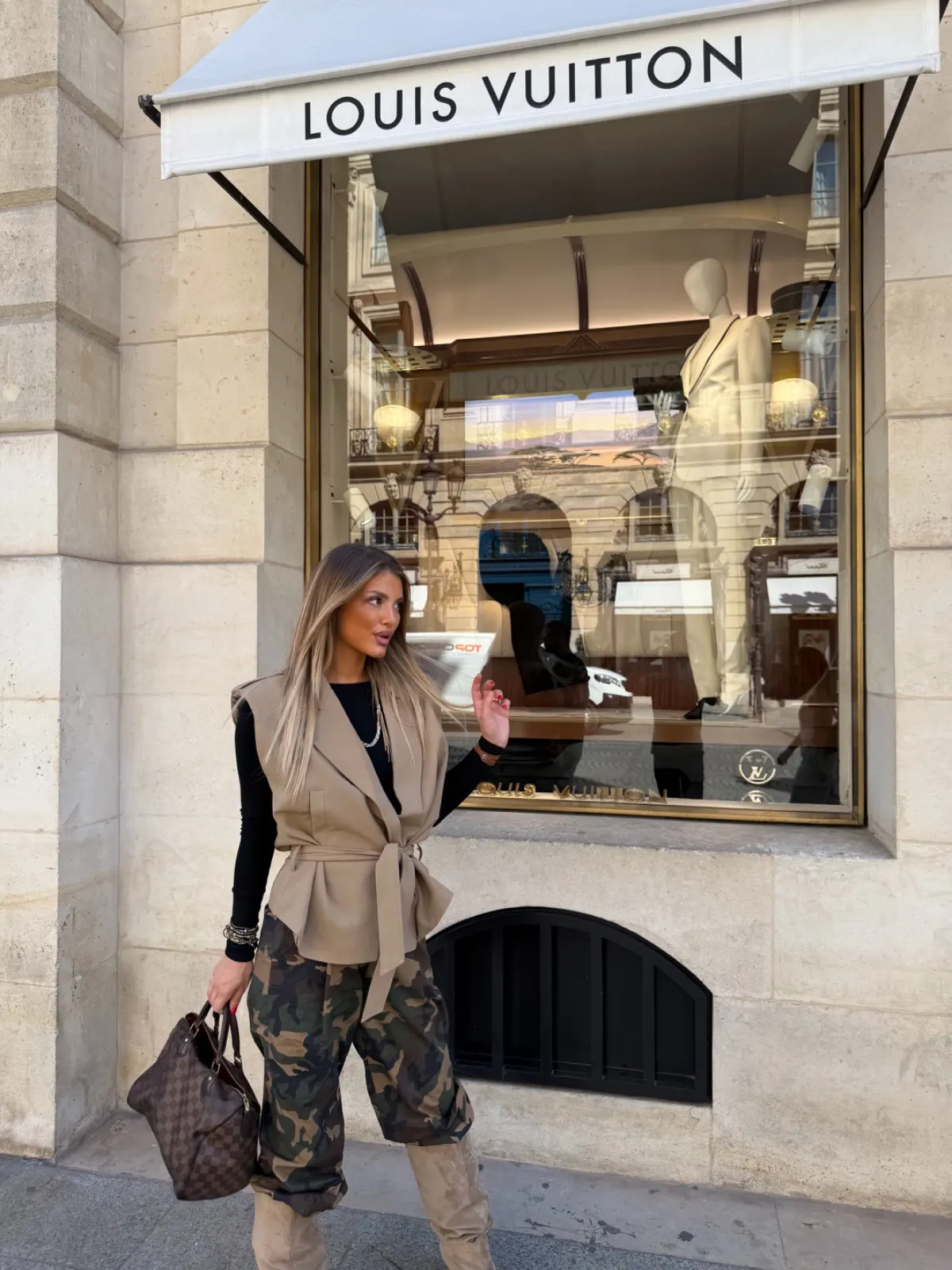 Trench Celina — Camel — vue 3