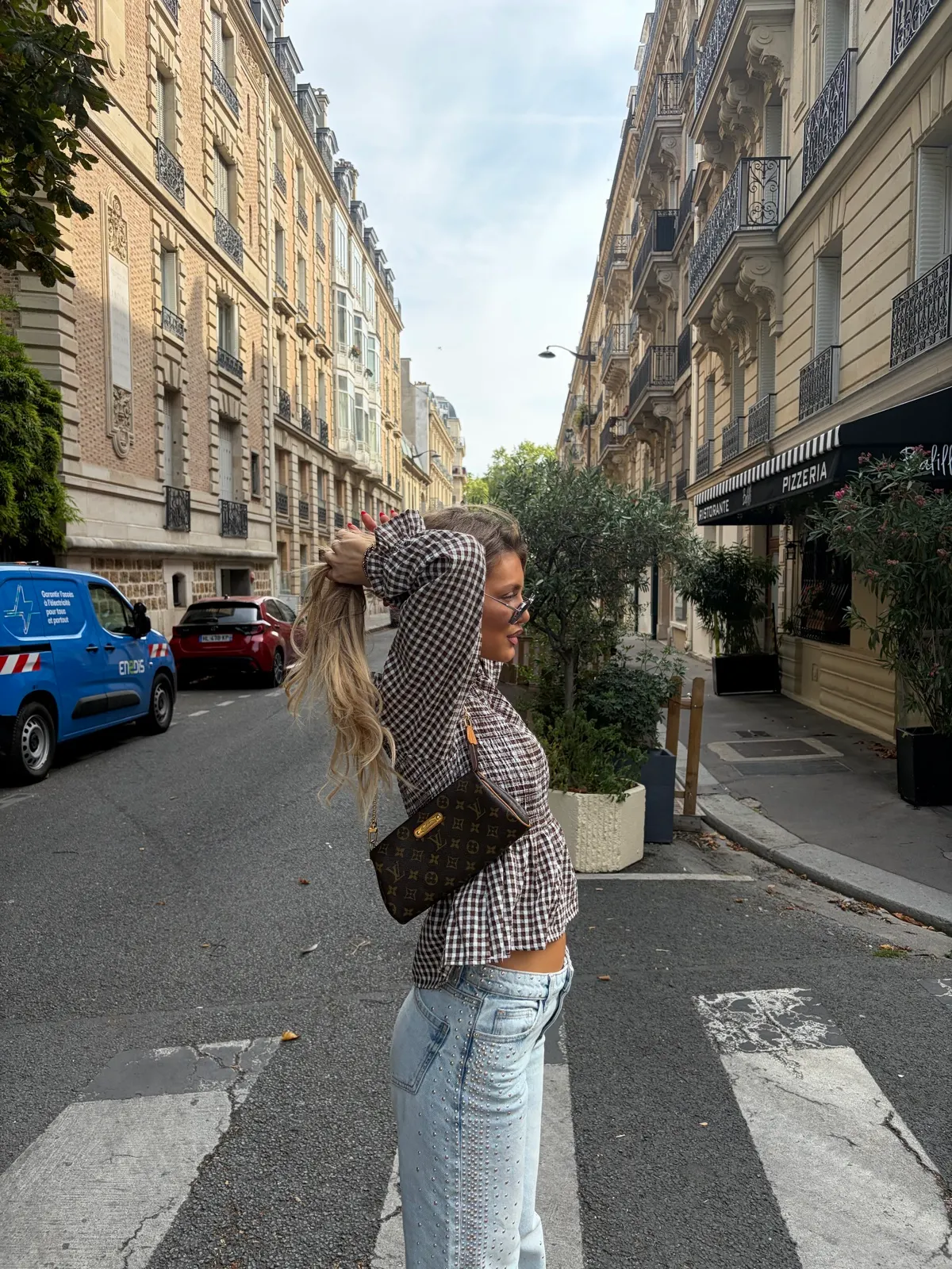 Chemise Carolina — Marron — vue 2