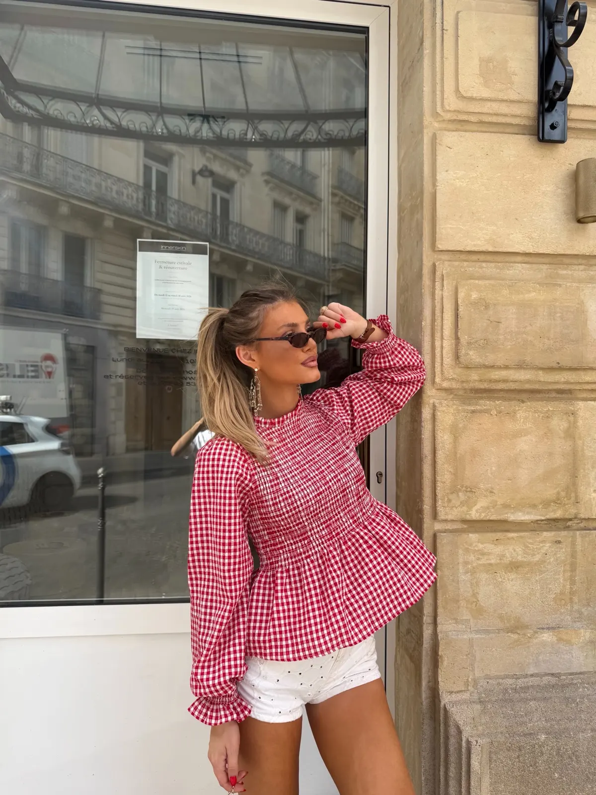 Chemise Carolina — Rouge — vue 2