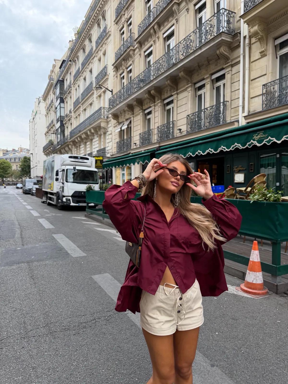 Chemise Elise — Bordeaux — vue 7