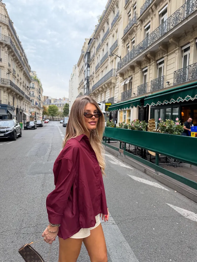 Chemise Elise — Bordeaux