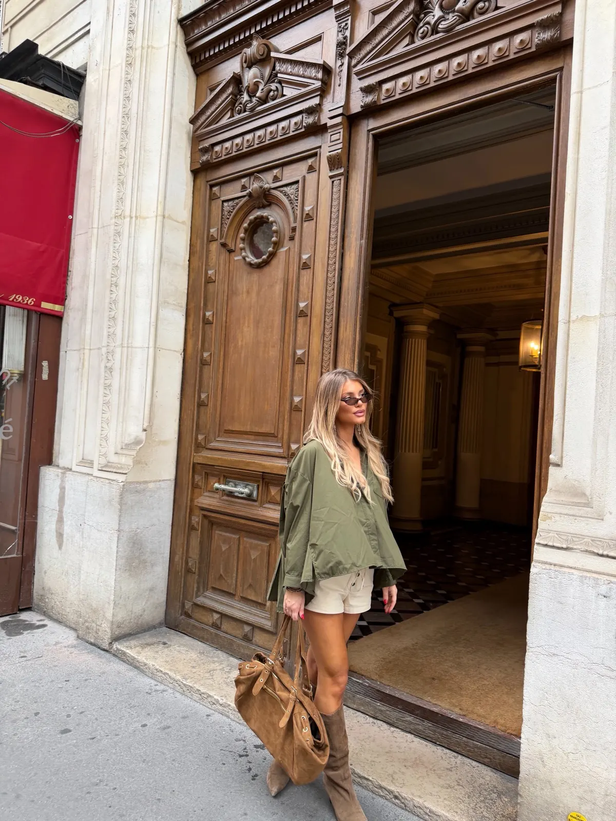Chemise Elise — Kaki — vue 3
